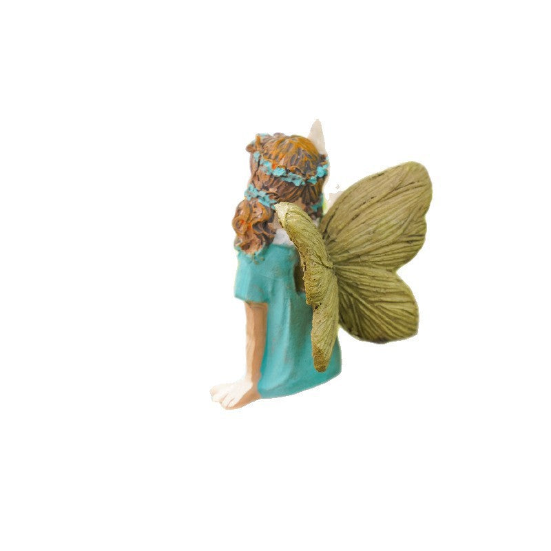 Resin Butterfly Fairy Garden Decor - Outdoor Butterfly Flower Vase Set
