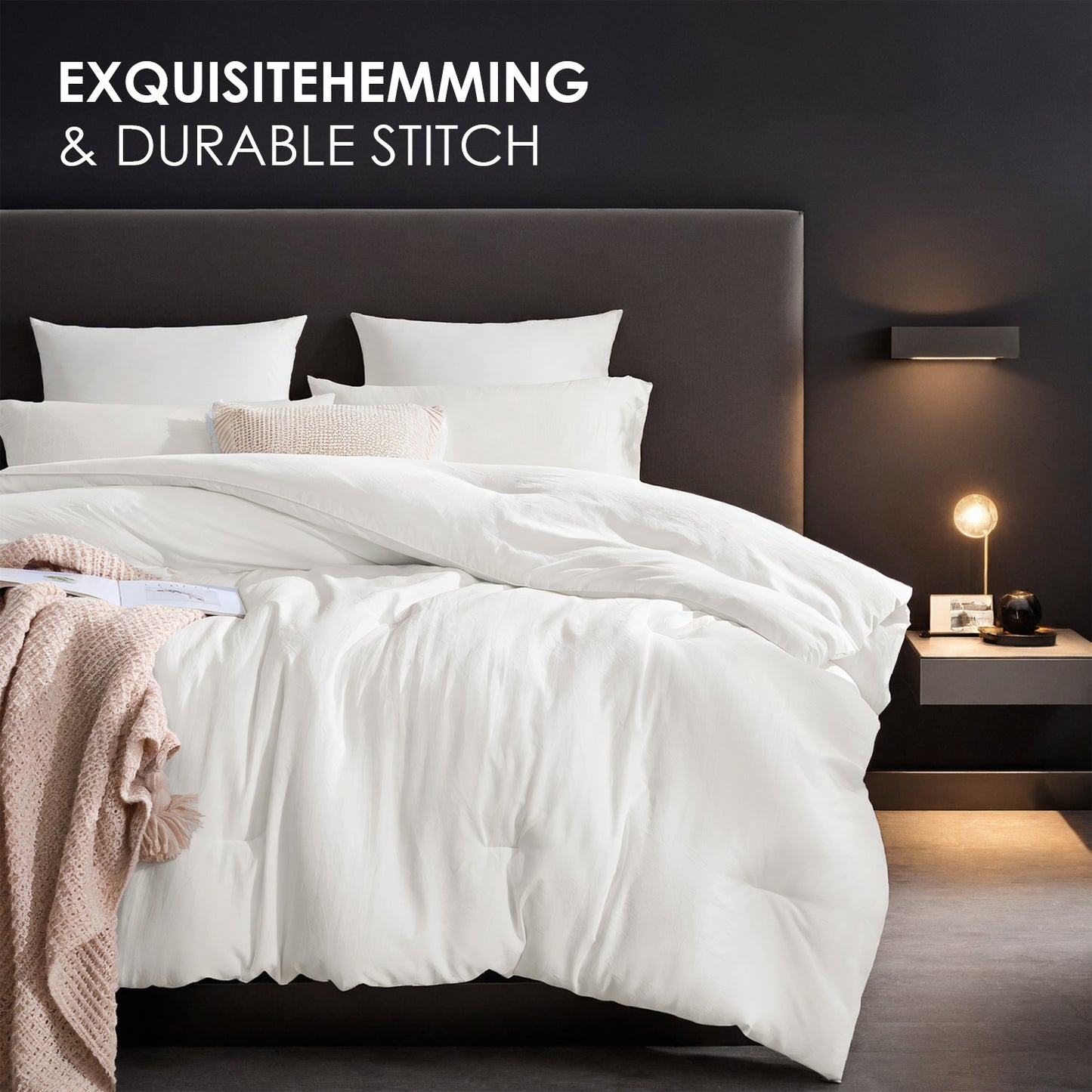 Oversized White Duvet Comforter - Premium Hotel Quality Bedding