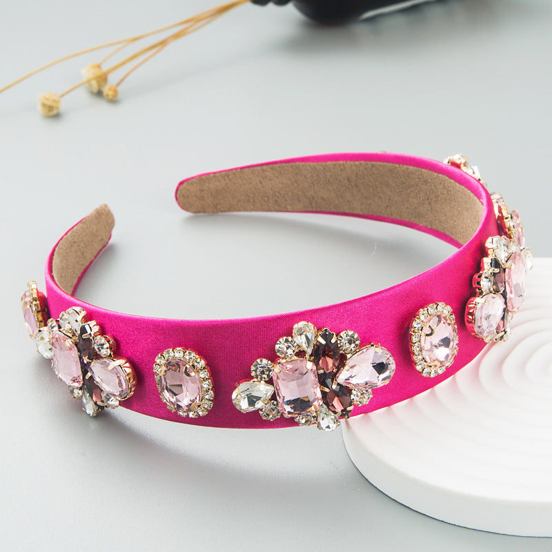 Sparkling Crystal Flower Baroque Headband for Women - Fashion Hair Accessory