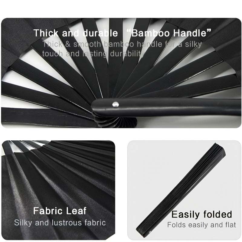 Portable Folding Clacking Fans for Raves and Line Dancing
