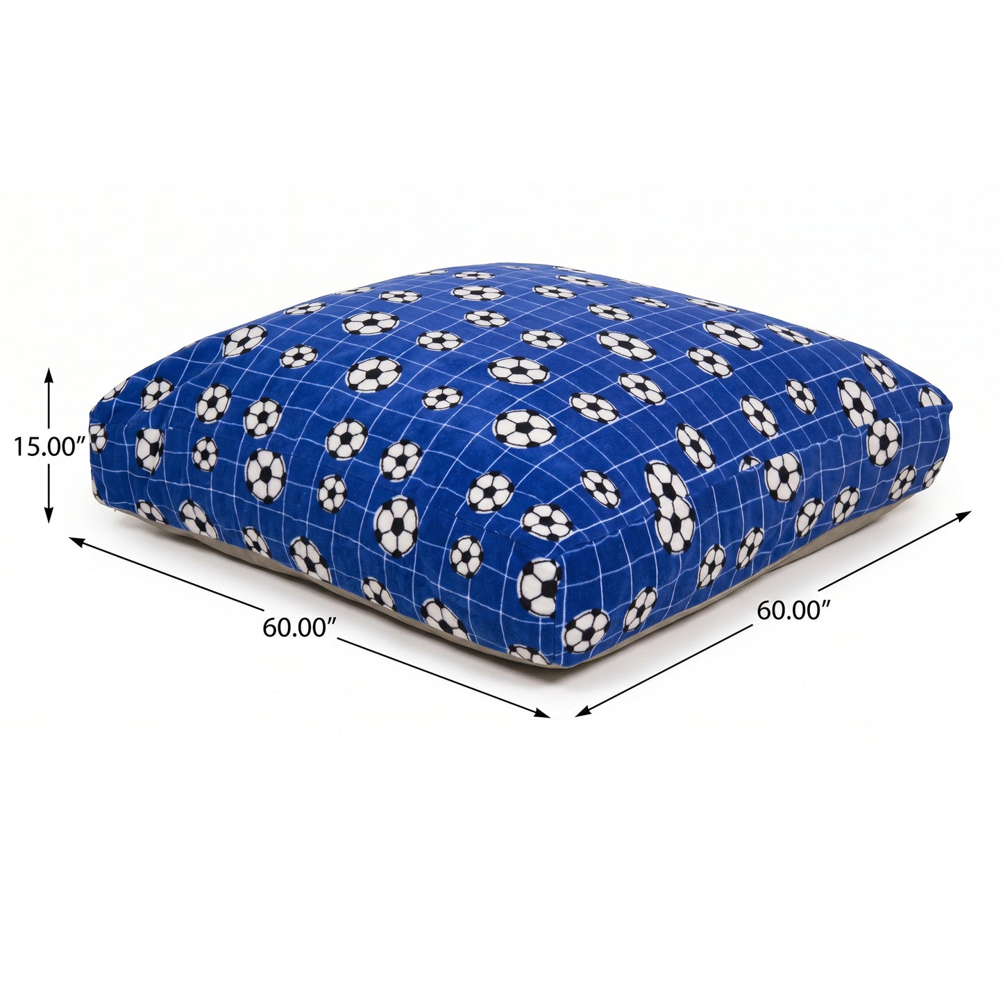 Sensory Crash Pad for Kids & Adults - Removable, Washable, Foam Blocks, Non-Slip, 60" x 60"
