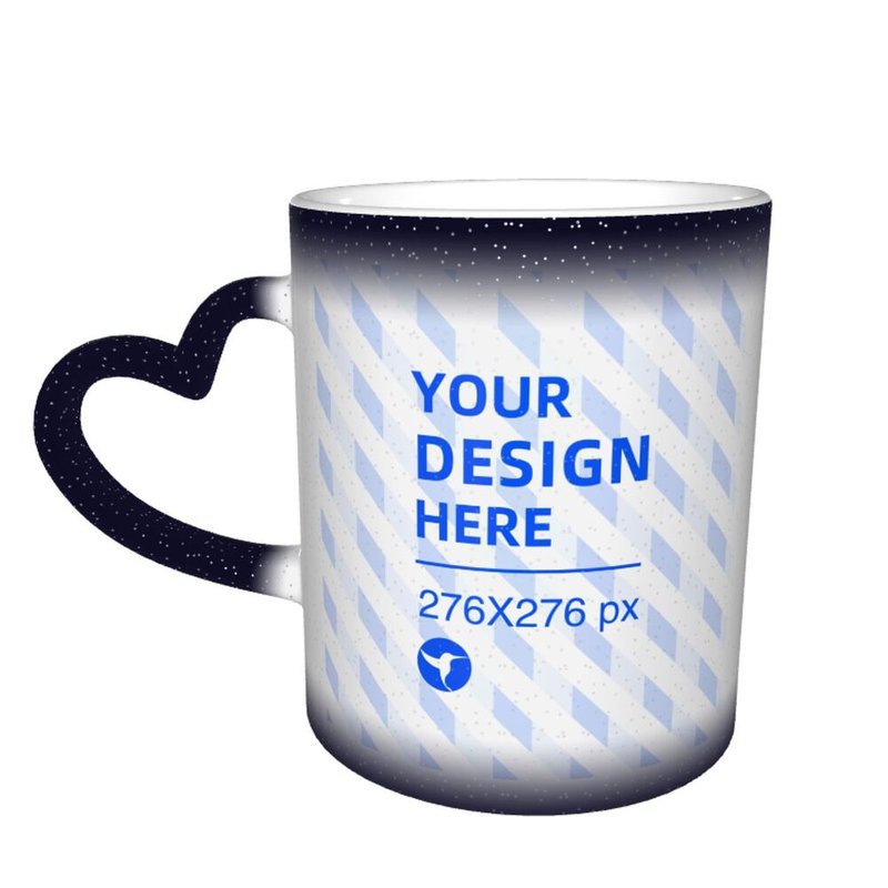 Color-Changing Mug with Comfort Handle - Starry Sky Design
