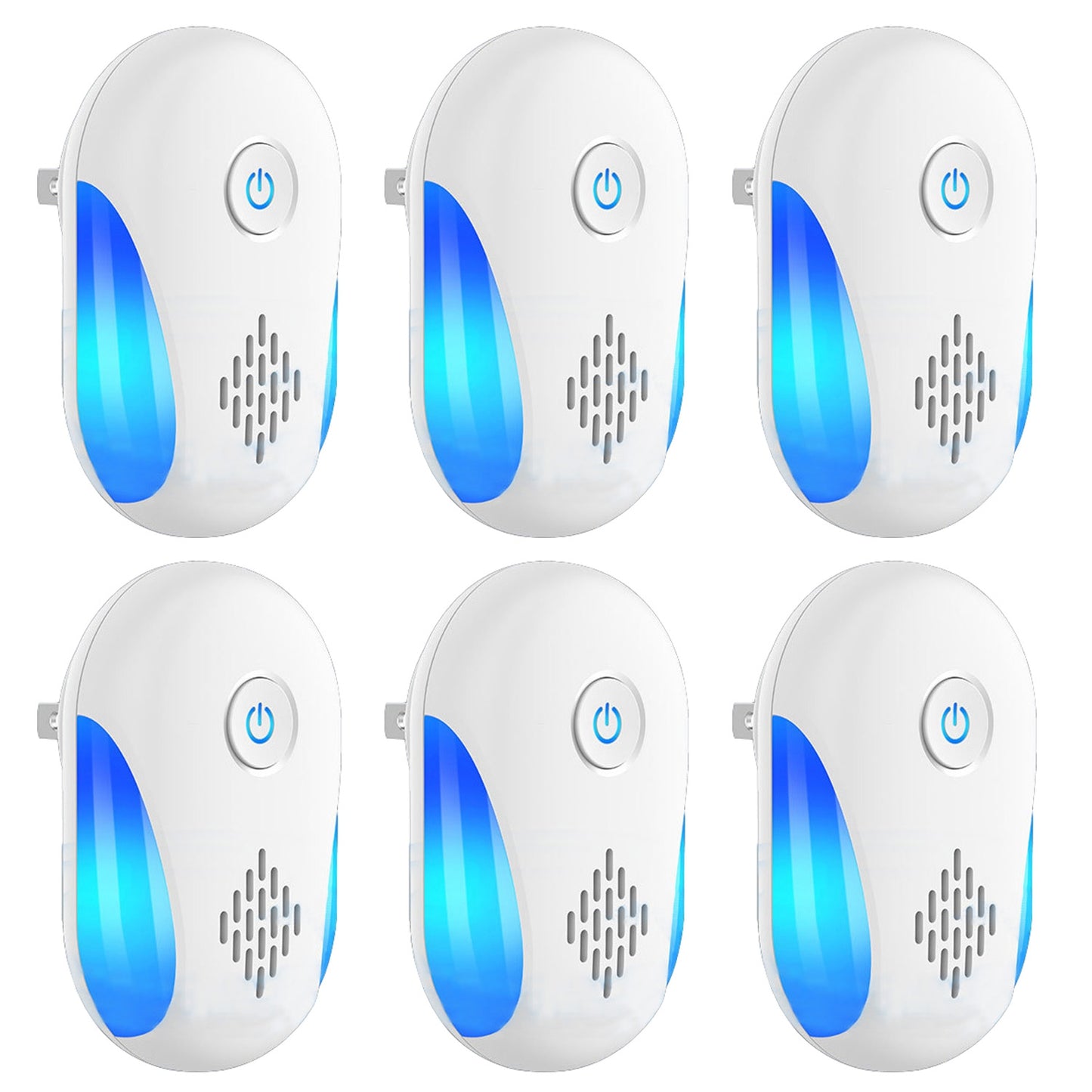 Ultrasonic Pest Repellers - 6 Packs Electric Mouse Deterrent