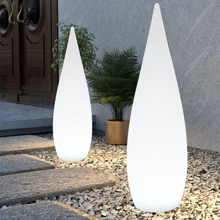 Outdoor Waterproof Solar Floor Lamp with Drip Water Drop Design - Garden & Pathway Lighting