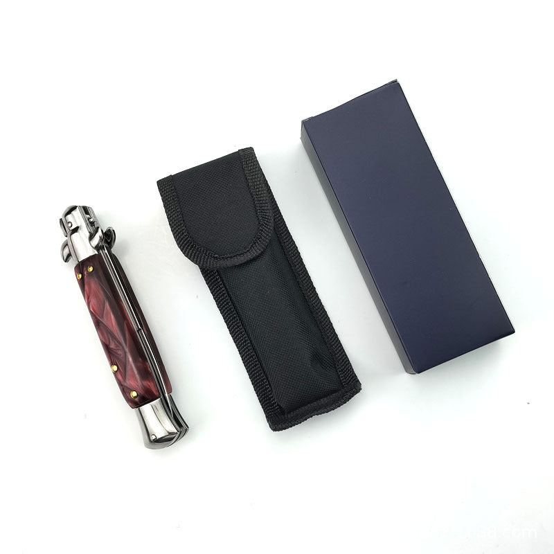 Portable Folding Outdoor Knife - Stainless Steel Blade with Multiple Handle Styles