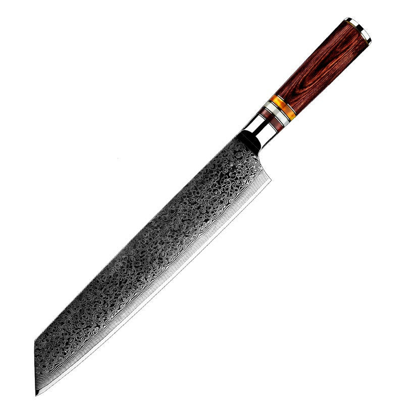 Chef Knife AUS10 Steel Core - Japanese Style, Damascus Layered Kitchen Knife