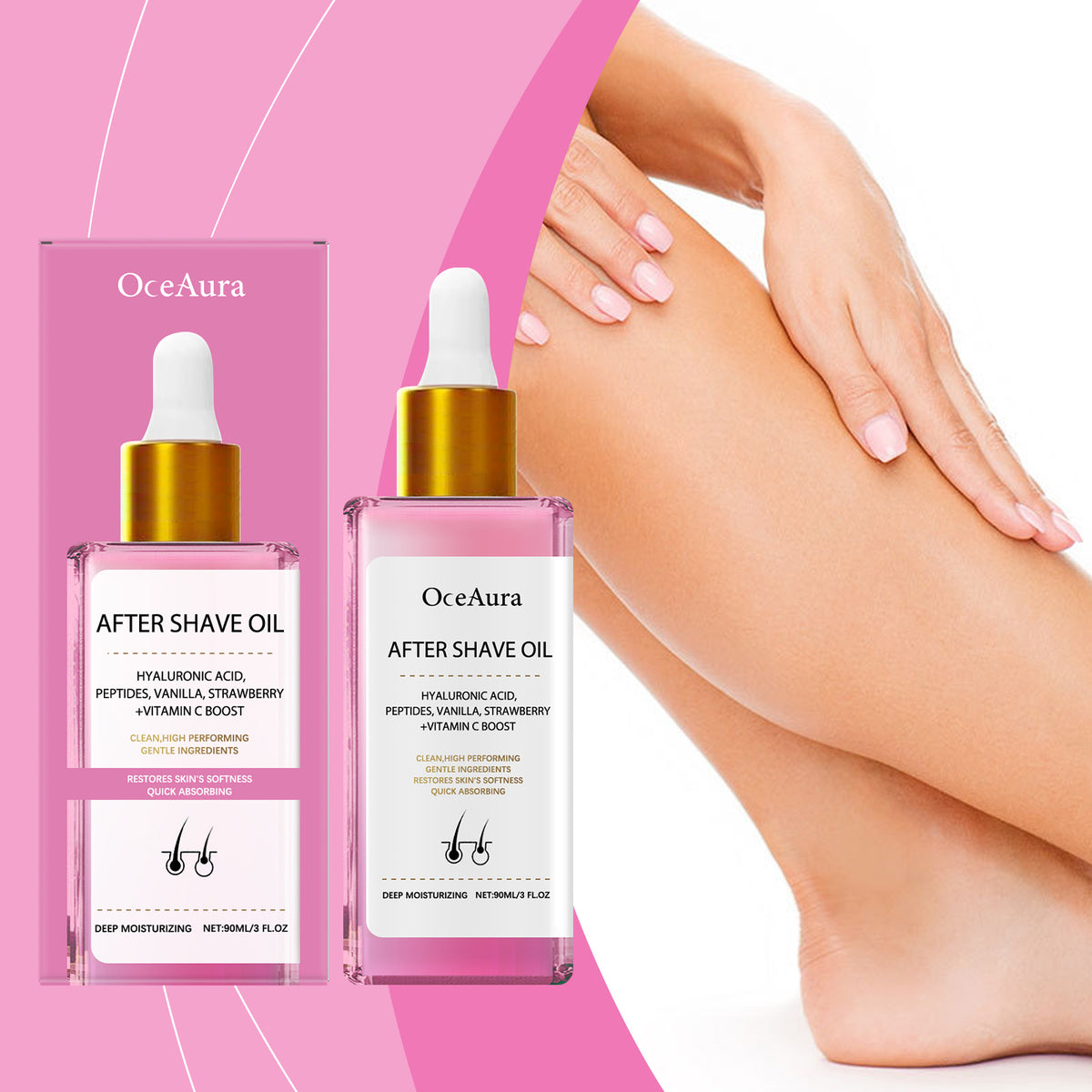 Strawberry Hair Removal & Shaving Care Oil - 90ml