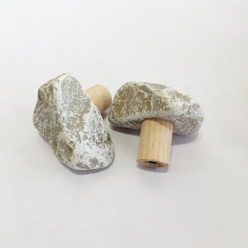 Cobblestone Solid Wood Wall Hook Hanger for Cloakroom - Modern Simple Design