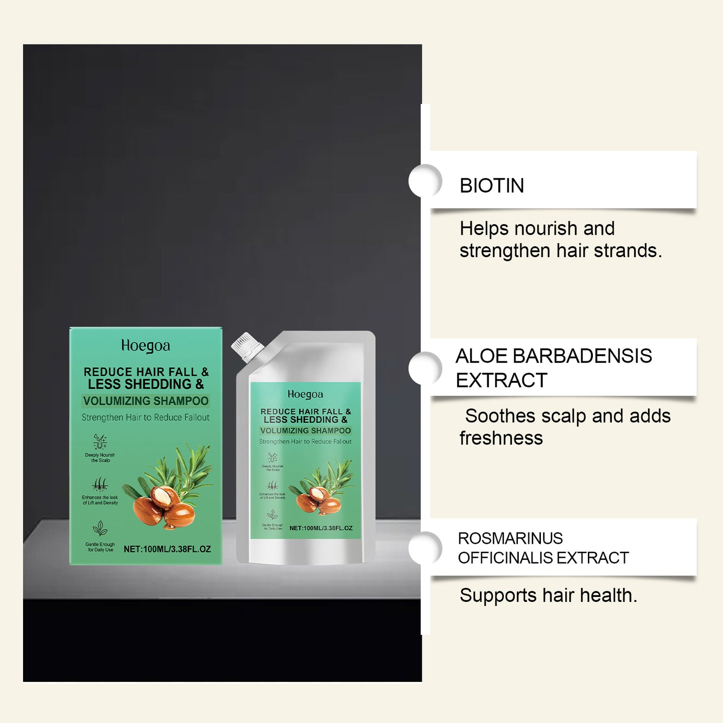 Nourishing Hair Shampoo 100ml - Hydrating Hair Care for Healthy Hair