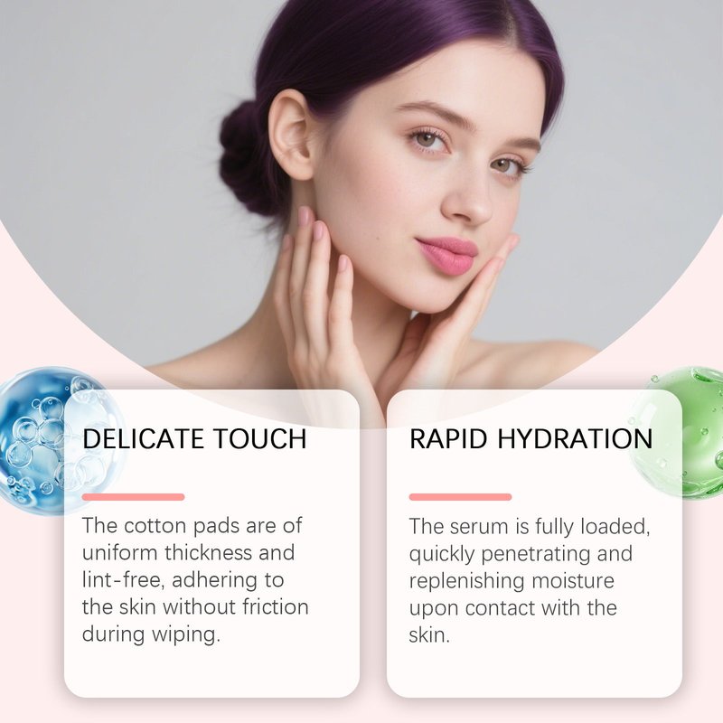 Hydrating Skin Care Pads with Onion Extract - 60 Pack