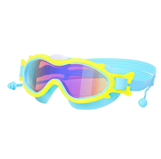 Kids Swim Goggles with Ear Plugs - UV Protection & Anti-Fog