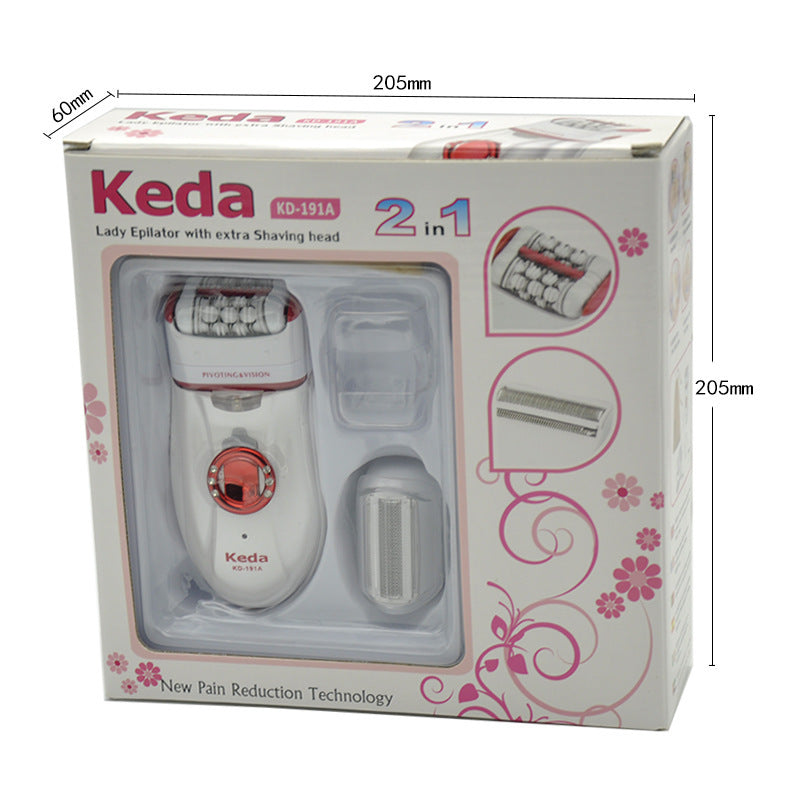 Rechargeable Electric Hair Remover - 45-60 Min Battery