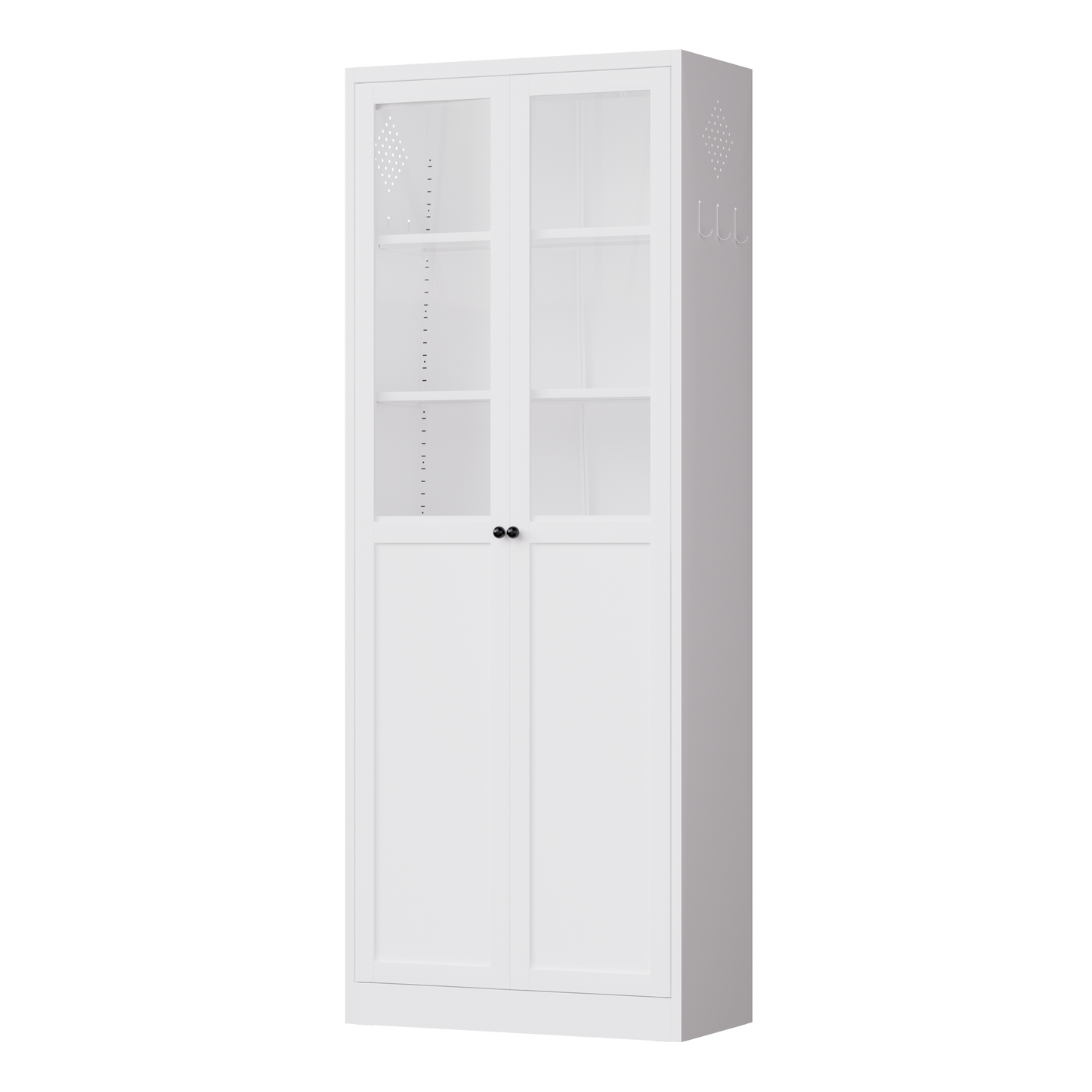 72 Metal Kitchen Pantry Cabinet With Doors & Shelves, Tall Heavy-Duty