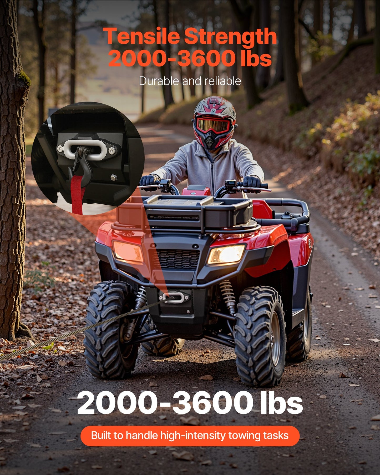 Winch Mount for Honda Foreman and Rancher (2014-2021) - Heavy-Duty Steel, Black