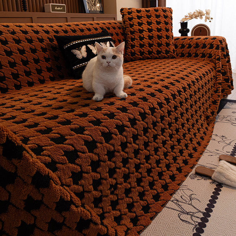 Luxury Winter Sofa Cover - Soft Fleece Dust Protector for 180x180cm & 180x380cm Sofas