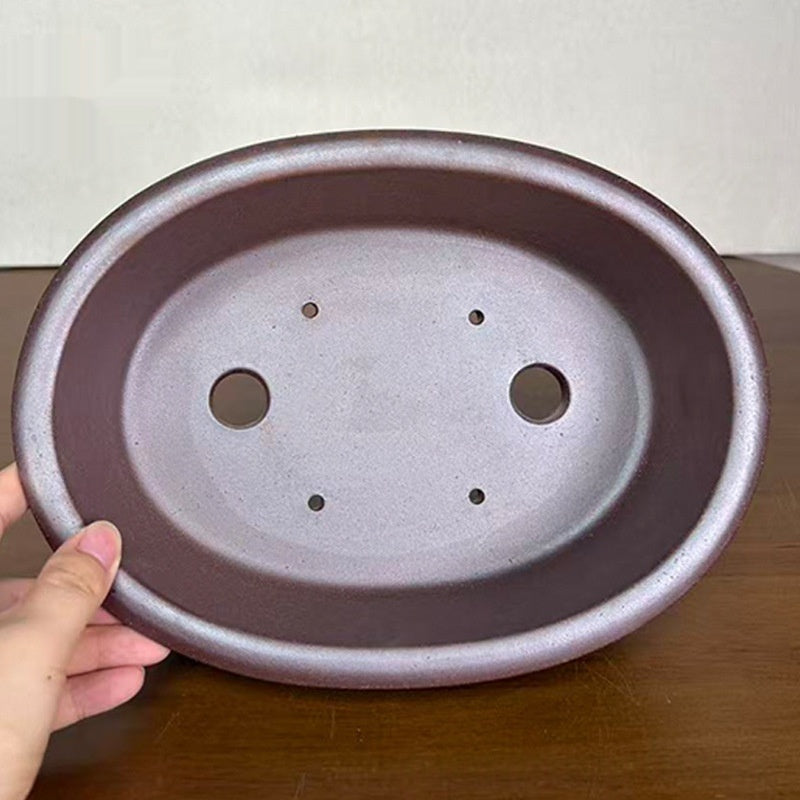Handmade Wood-Fired Stoneware Plant Pot for Indoor & Outdoor Use - Minimalist Style