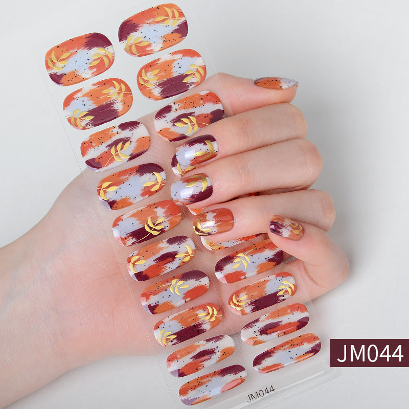 Waterproof Durable Semi-Curing Gel Nail Sticker Set for Nail Art