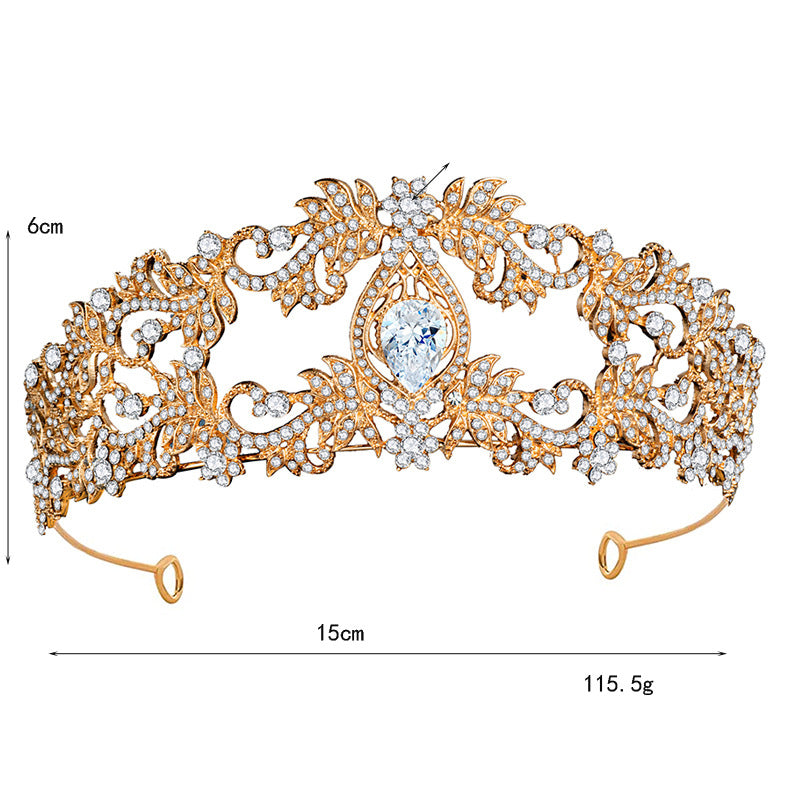 Crystal Wedding Crown - Alloy Tiara