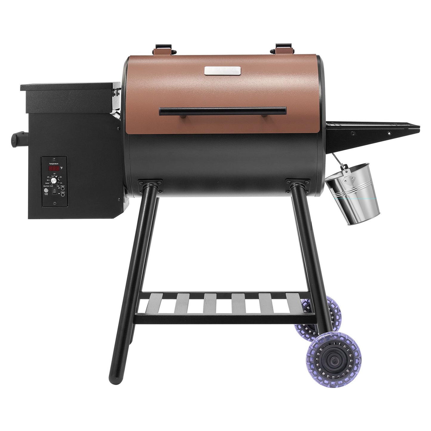 Electric Wood Pellet Grill Smoker with 456 Sq in Cooking Area - Outdoor BBQ