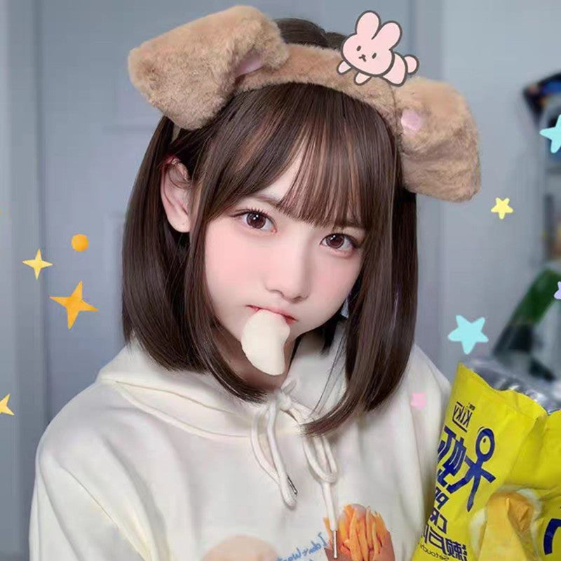 Dog Ear Headband Performance Costume Handmade Cartoon Hair Accessory
