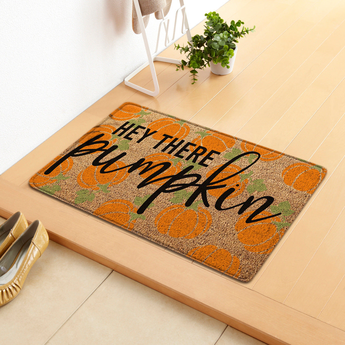 Halloween Letter Door Mat - Modern Rectangular Floor Carpet for Home & Garden