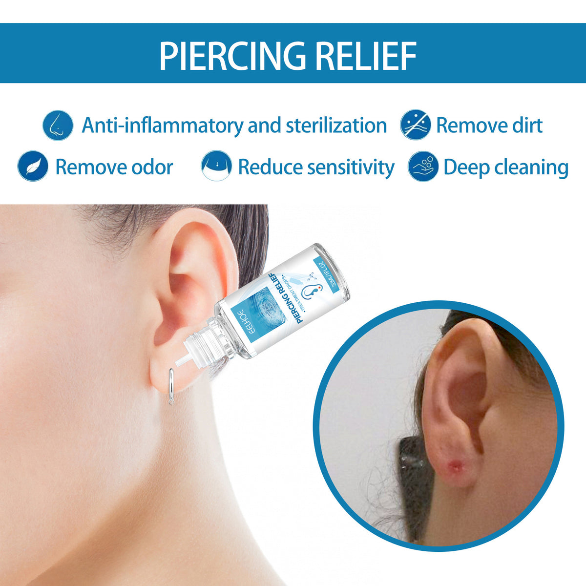 Piercing Repair Drops Mild Relief For Ear
