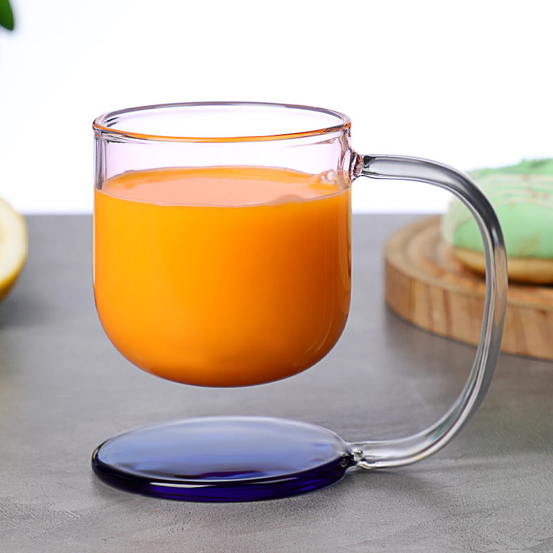 High Borosilicate Creative Floating Glass Mug - Heat-Resistant Drinkware