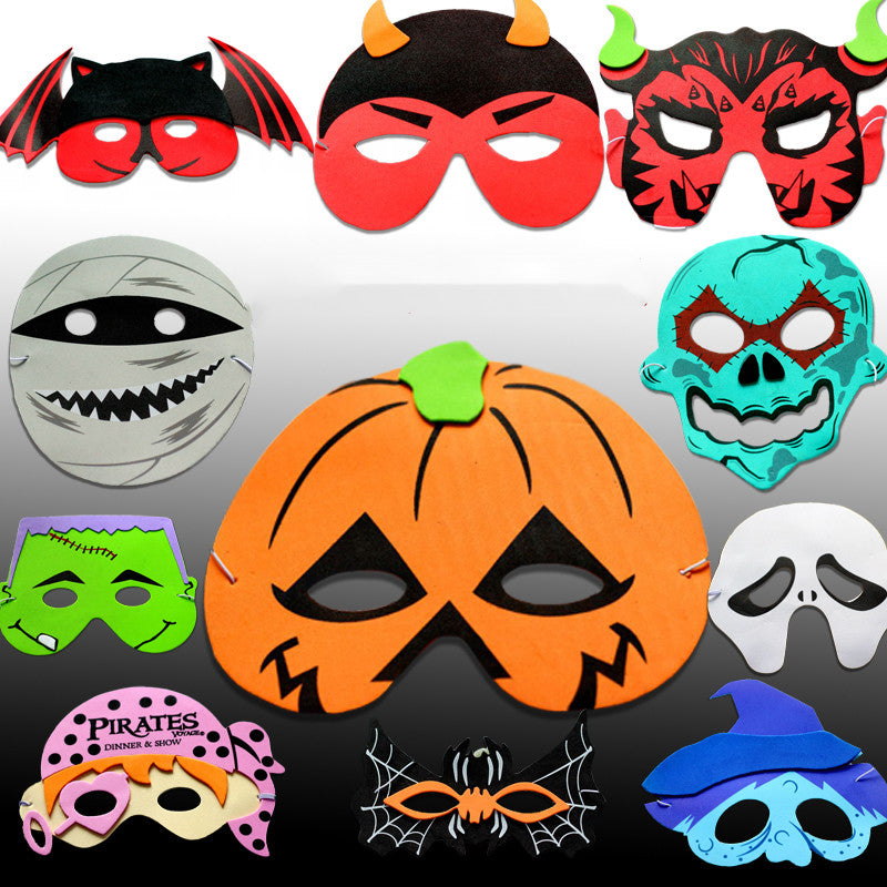 Children's EVA Cartoon Animal Mask for Halloween Party & Dance Performances - Buffalo Color