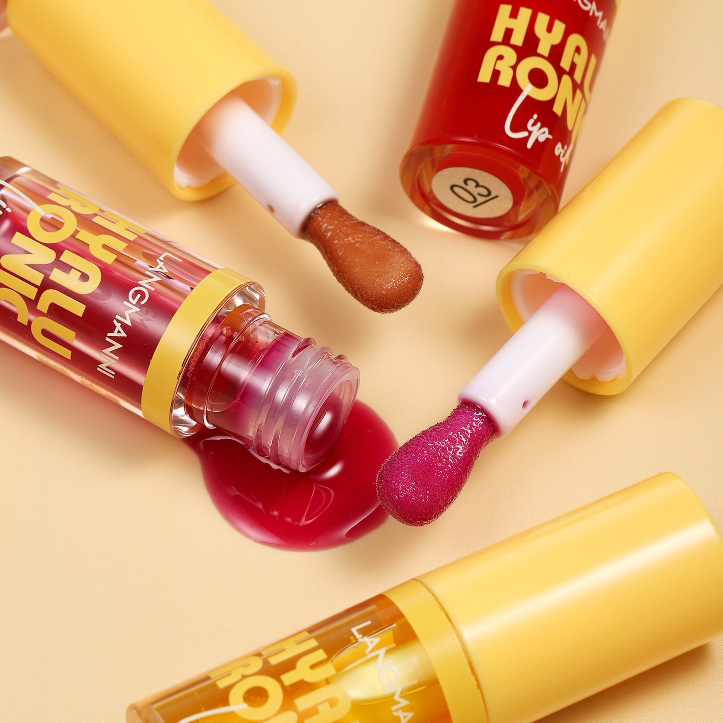 Transparent Hyaluronic Acid Lip Balm Gloss - 6 Colors, Hydrating & Nourishing