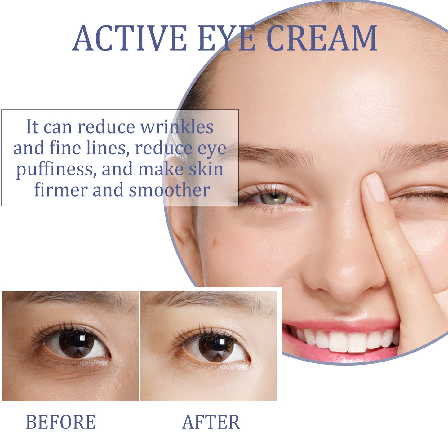 Active Eye Cream for Dark Circles & Puffiness - 30ml Firming Formula