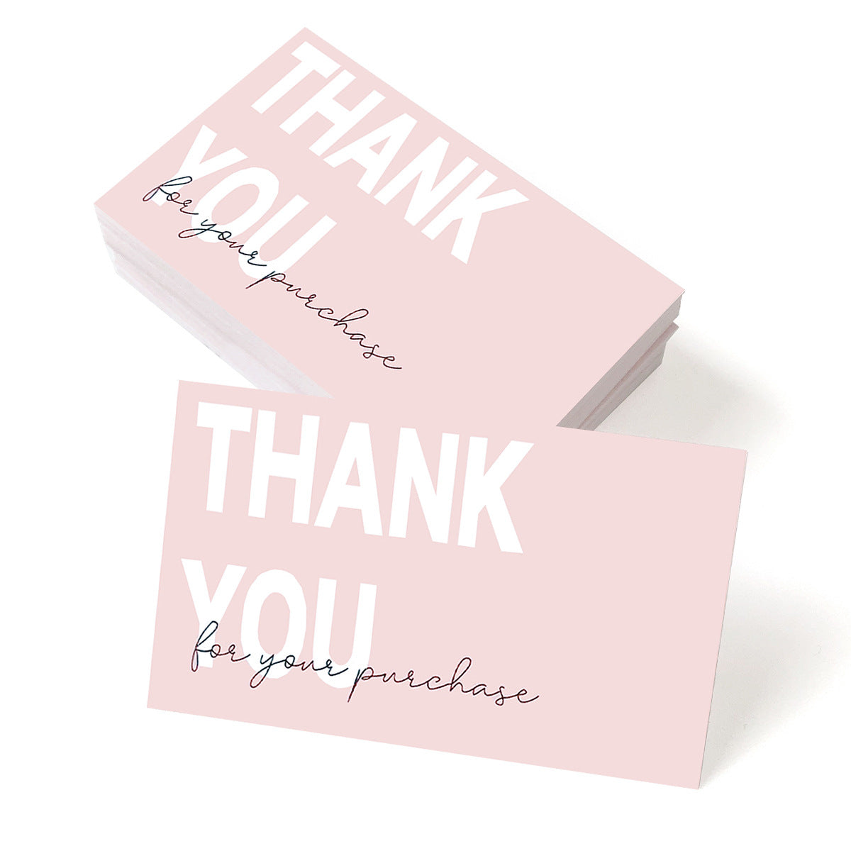 Thank You Greeting Cards Set for Weddings Parties & Holidays - 50 Pack