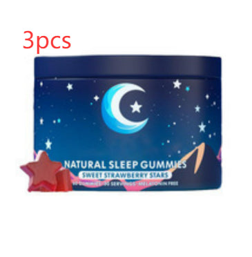 Natural Sleep Gummies – Melatonin-Free, Strawberry Flavor, 60 Count