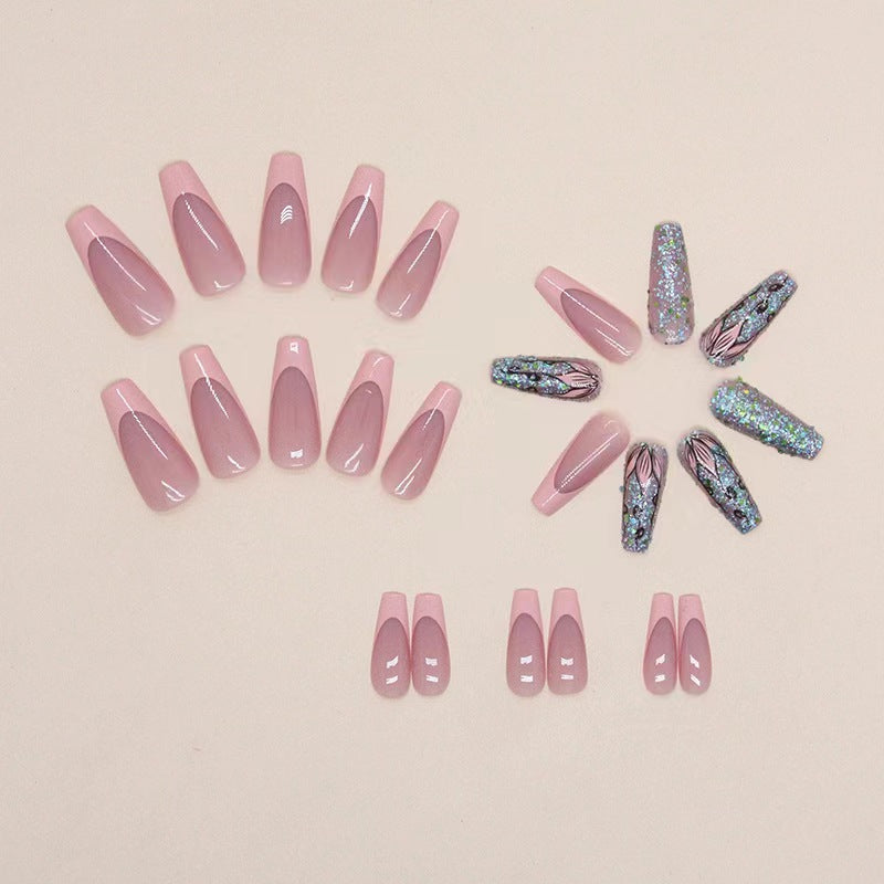 European & American Style French Manicure Nail Art Kit W541 Jelly Glue Polish