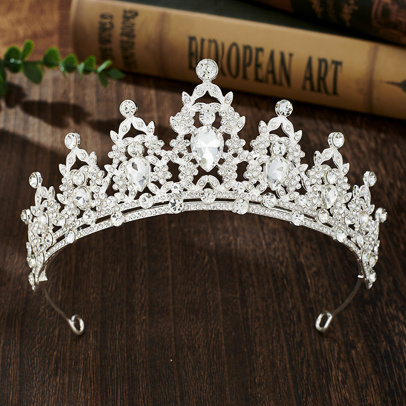 Rhinestone Crown Headband Wedding Hair Accessory