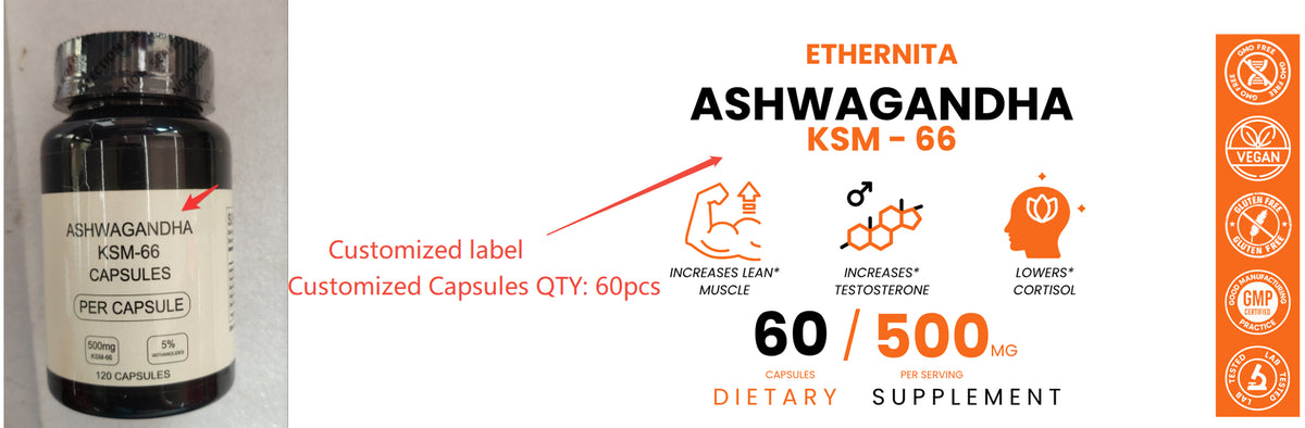Ashwagandha Capsules Vitamin Supplement