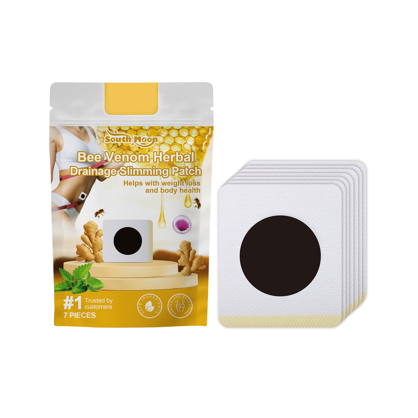 Bee Venom Slimming Patch - Firming Body Shaping Treatment (7 Pieces)