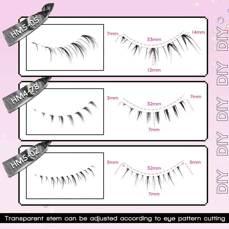 10 Pairs Stylish False Eyelashes - Manga Lowe Eye Makeup Lashes