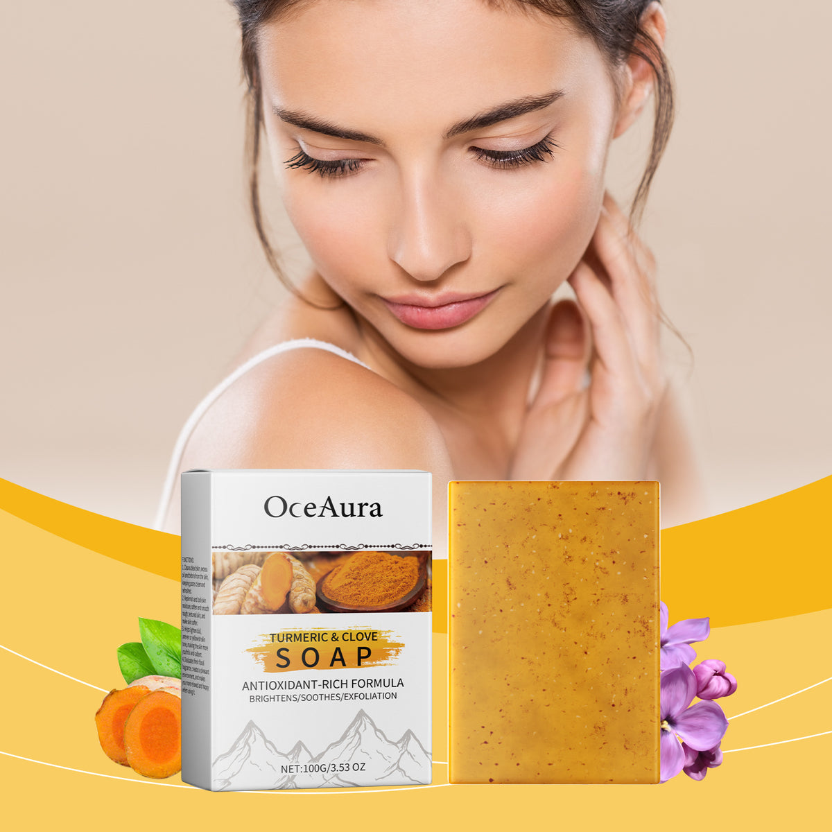 Turmeric Lilac Essential Oil Moisturizing And Nourishing Facial Body