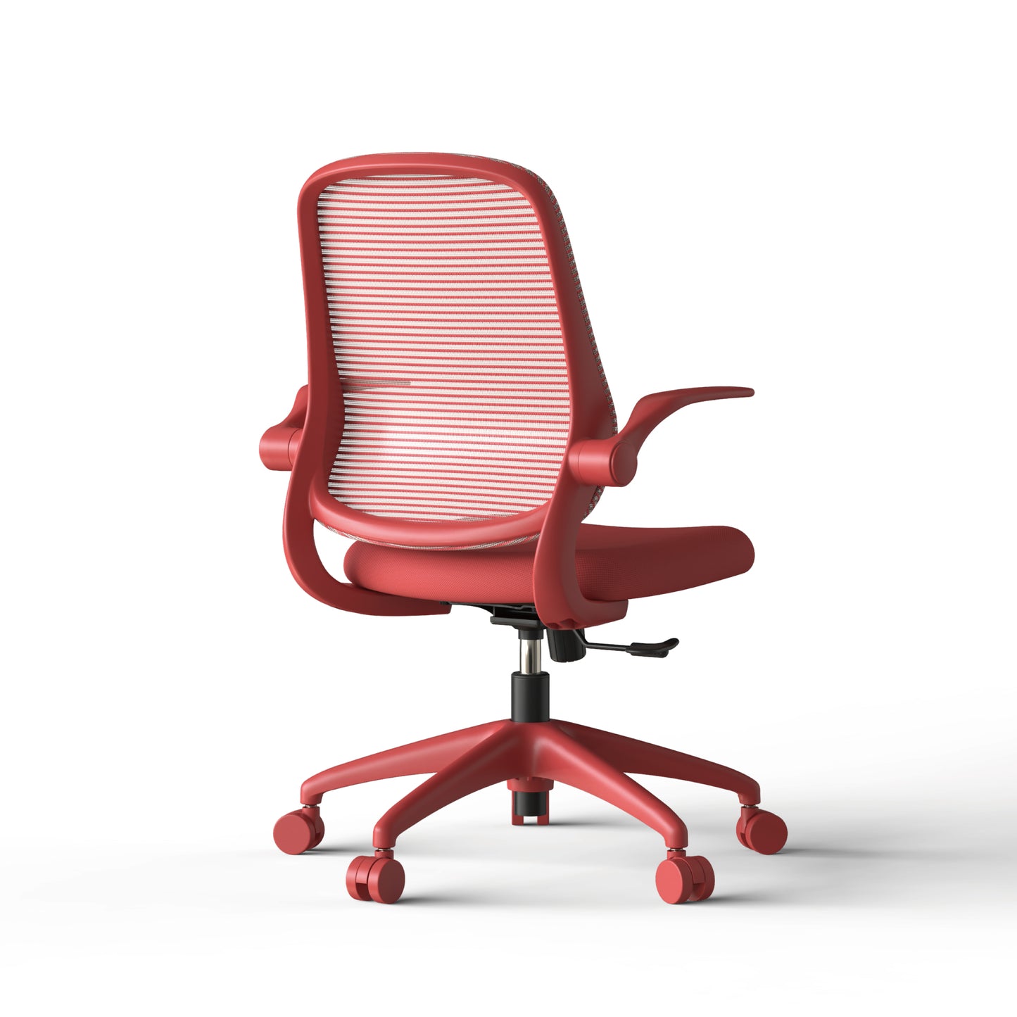 Ergonomic Mesh Office Chair - Comfortable & Fireproof - Red