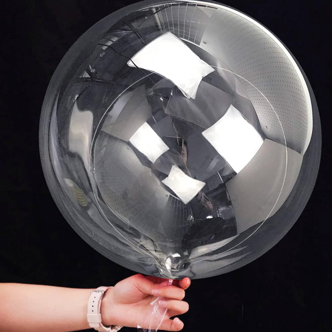 20 Inch Clear Bobo Balloons - 10 Pack for Party Decorations