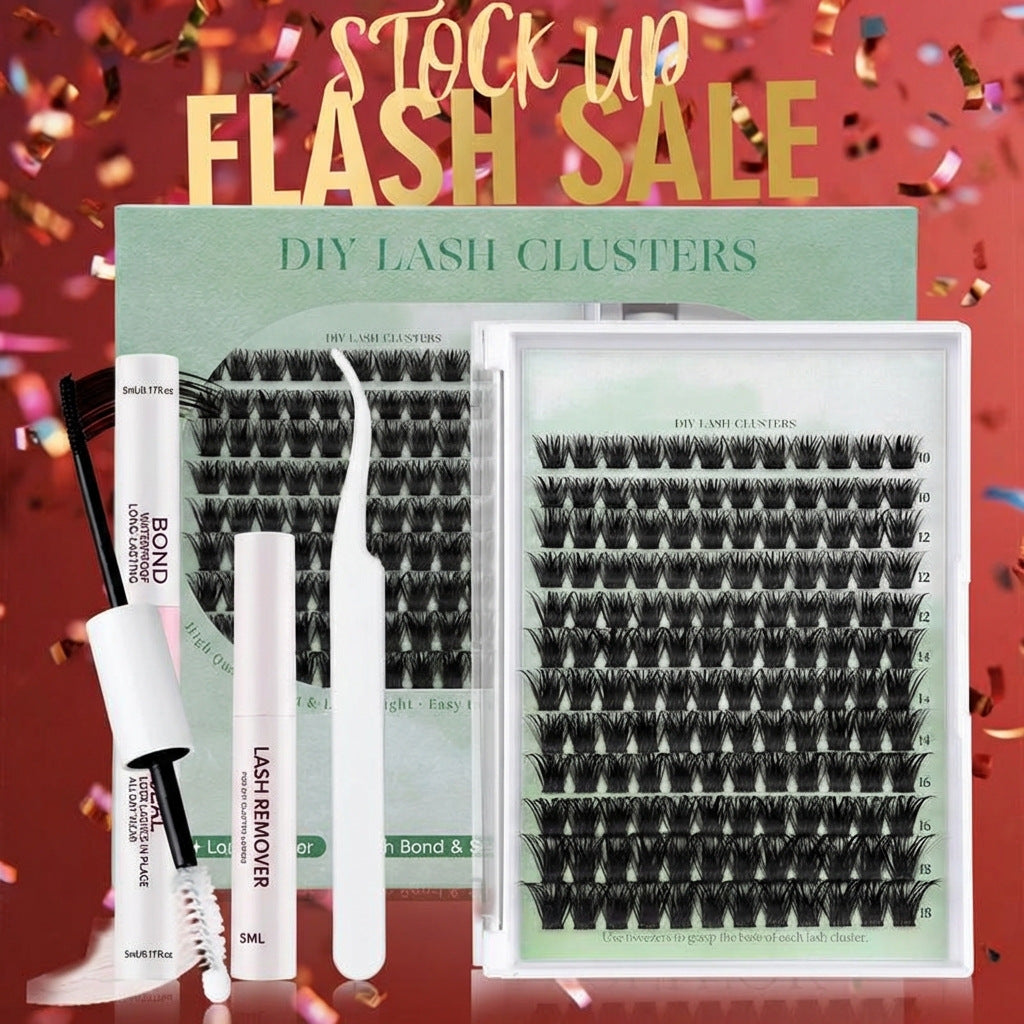 Voluminous Curved False Eyelashes Kit for Natural & Dramatic Looks
