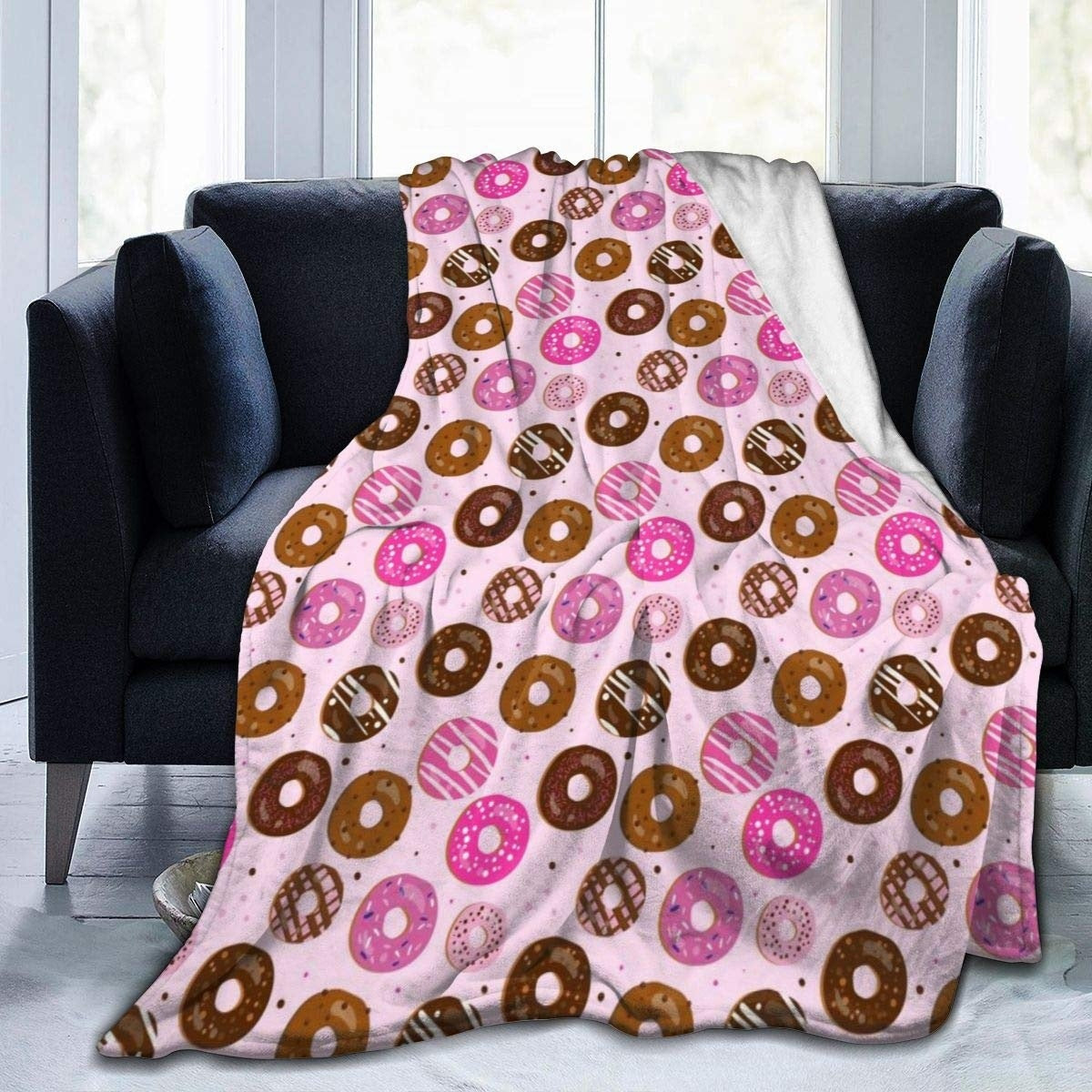 Double-Sided Flannel Sofa Blanket - Warm Modern Home Textiles
