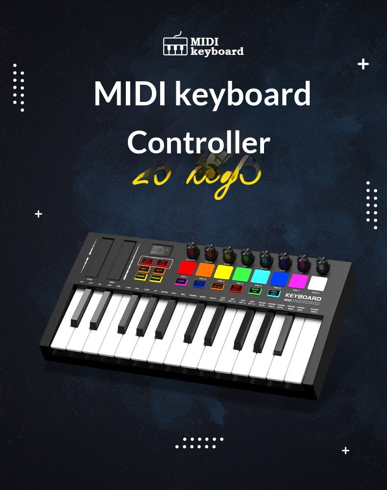Portable Electronic Music Controller Pad - Compact Beat-Making Device