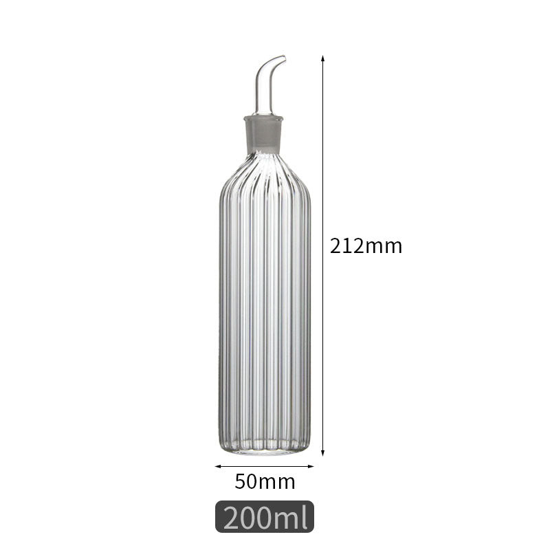 200ml Glass Seasoning Dispenser Bottle - Modern Minimalist Kitchen Storage