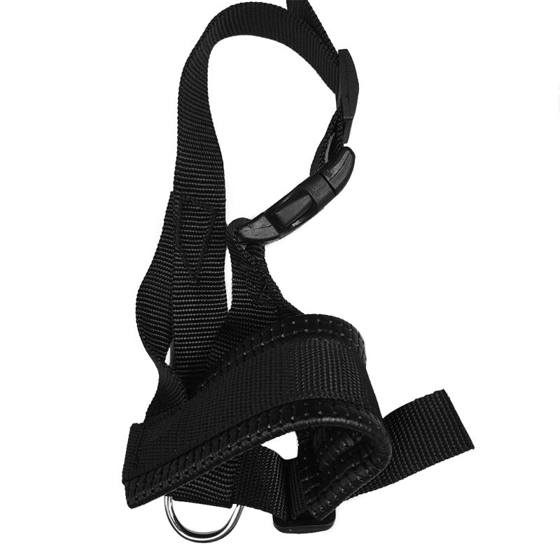 Adjustable Nylon Dog Muzzle for Barking Biting & Drinking Breathable Comfort