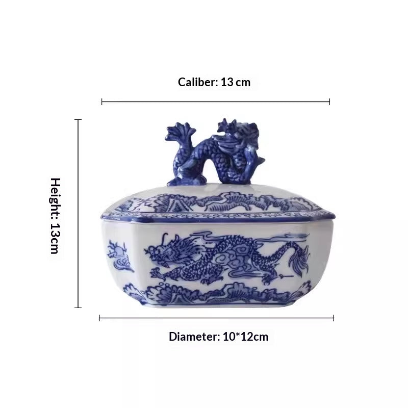Antique-Style Blue and White Ceramic Vase for Home Decor - Multiple Styles