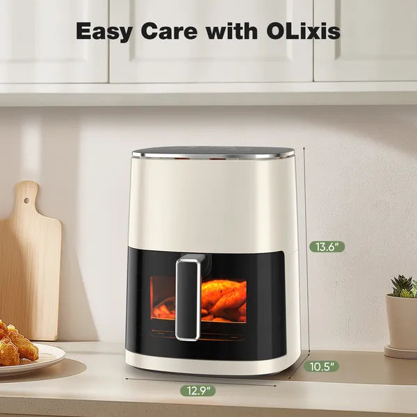 6 Quart Air Fryer with Window - 12-in-1 Cooking Features