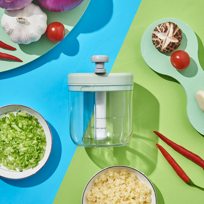 Manual Garlic Grinder Small Green Kitchen Tool for Cooking