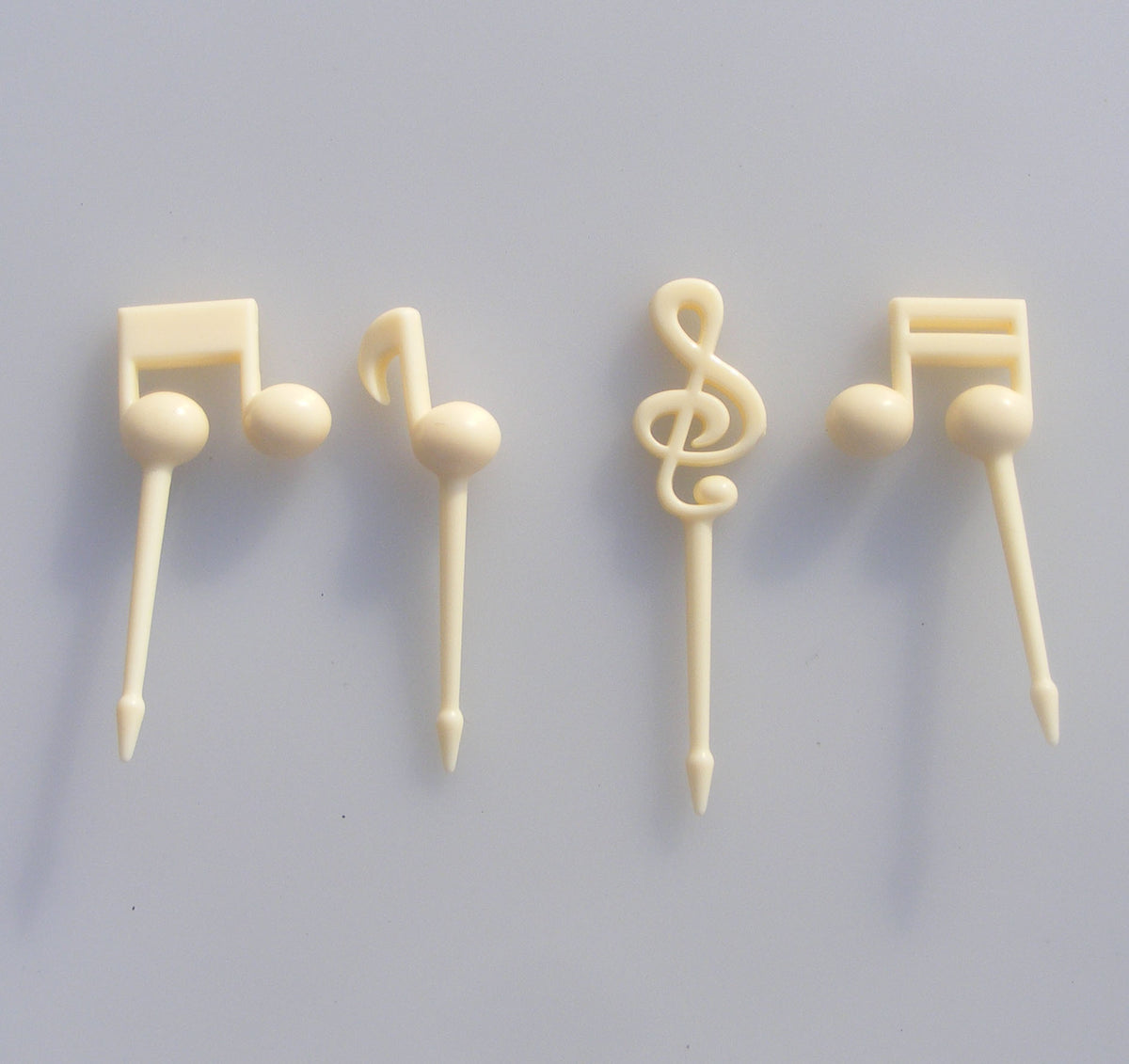 Children's Musical Note Fruit Forks Set - 16 Food Grade PP Pieces
