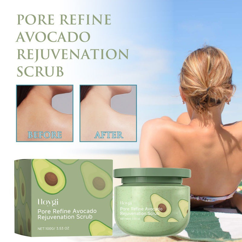 Avocado Facial Scrub with Orange & Hyaluronic Acid - 100g